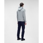 Diagonal Raised Fleece Pullover Hoodie 12CMSS023A005086W937
